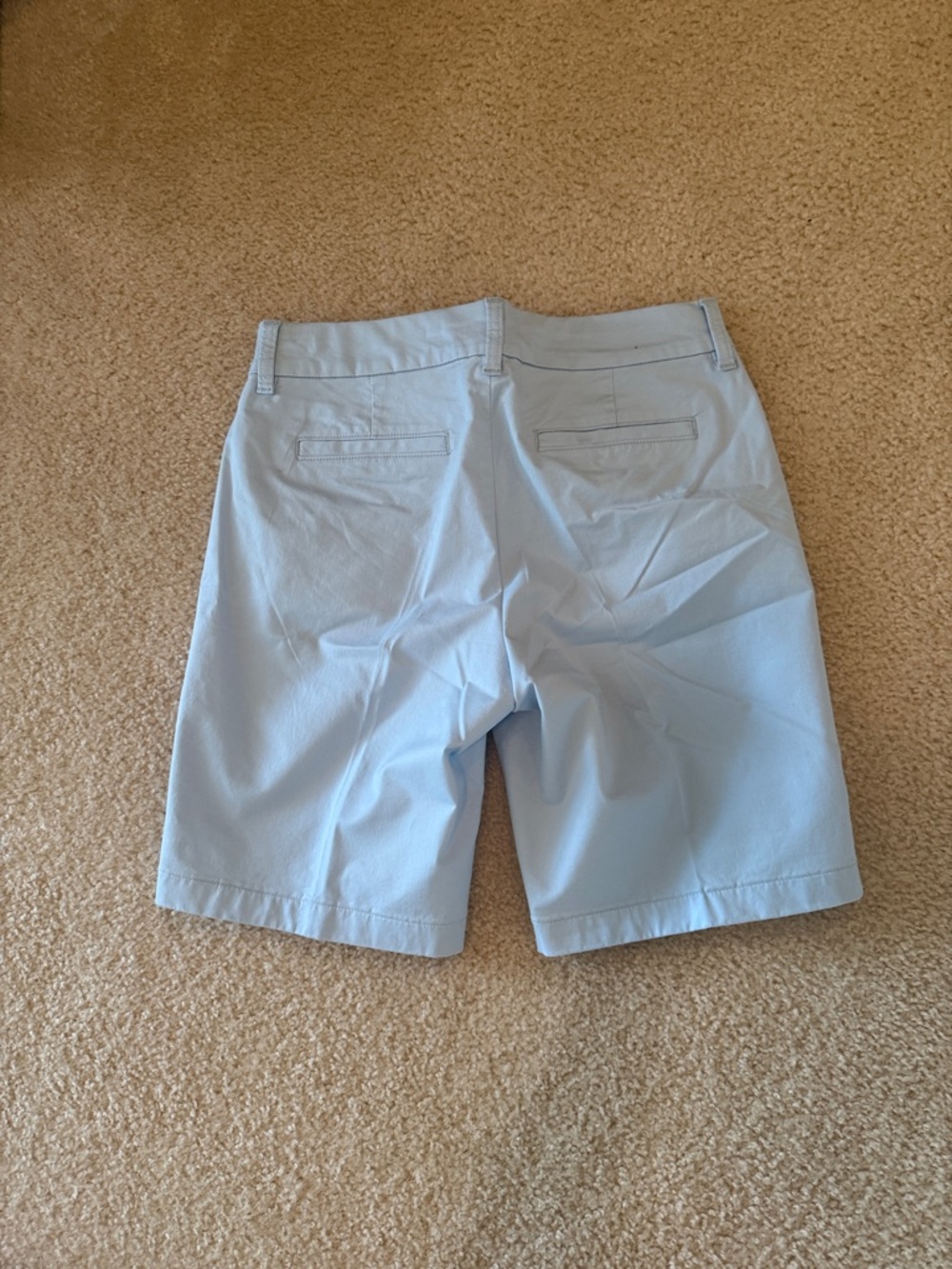 J. Crew Factory Light Blue Flat-Front Men’s Shorts - Picture 2 of 2